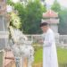Hình ảnh: Chức sắc Hội Thánh dâng hương tại Thánh Lâm Phước Địa