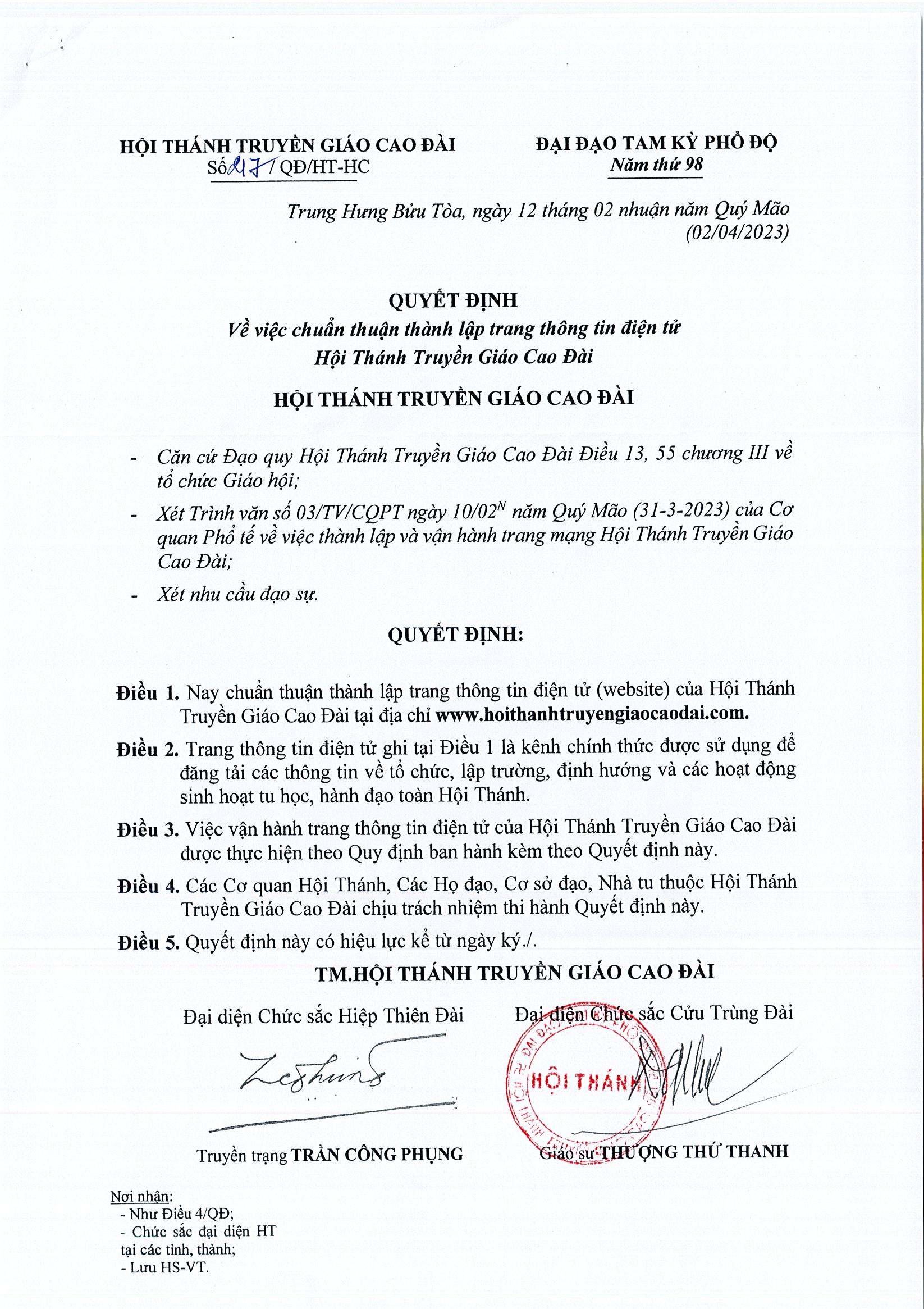 Thành lập trang thông tin điện tử – ảnh 1