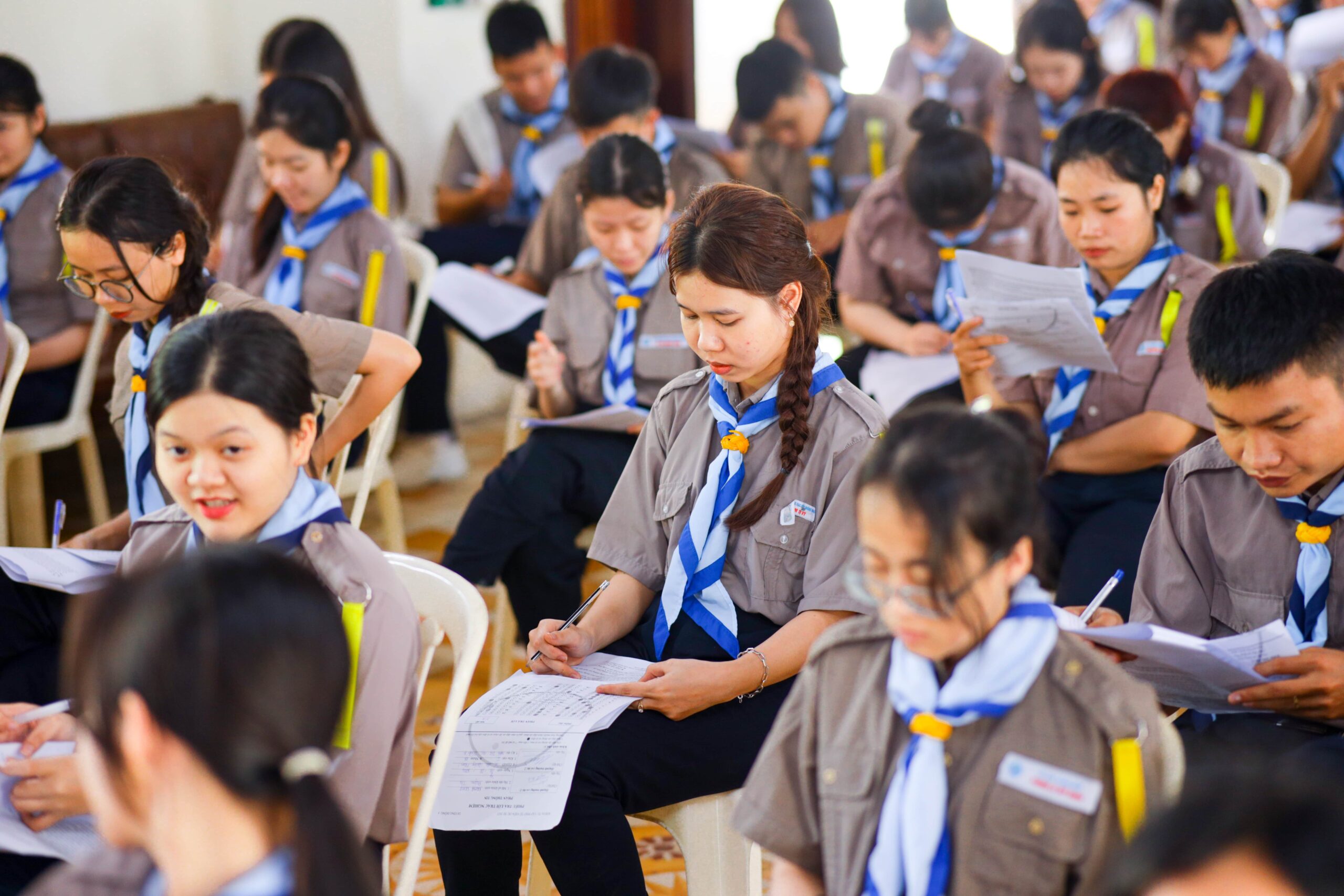 Tập huấn &amp; kiểm tra học trình 2 khóa tu tập PTV dự bị 2023 – Dương Đông 5 – ảnh 9