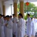 Hình ảnh: Hạnh đường Hưng Đức, hệ Phổ thông khóa 3 tổ chức kiểm tra học kỳ 2 năm thứ nhất và khai giảng năm thứ hai