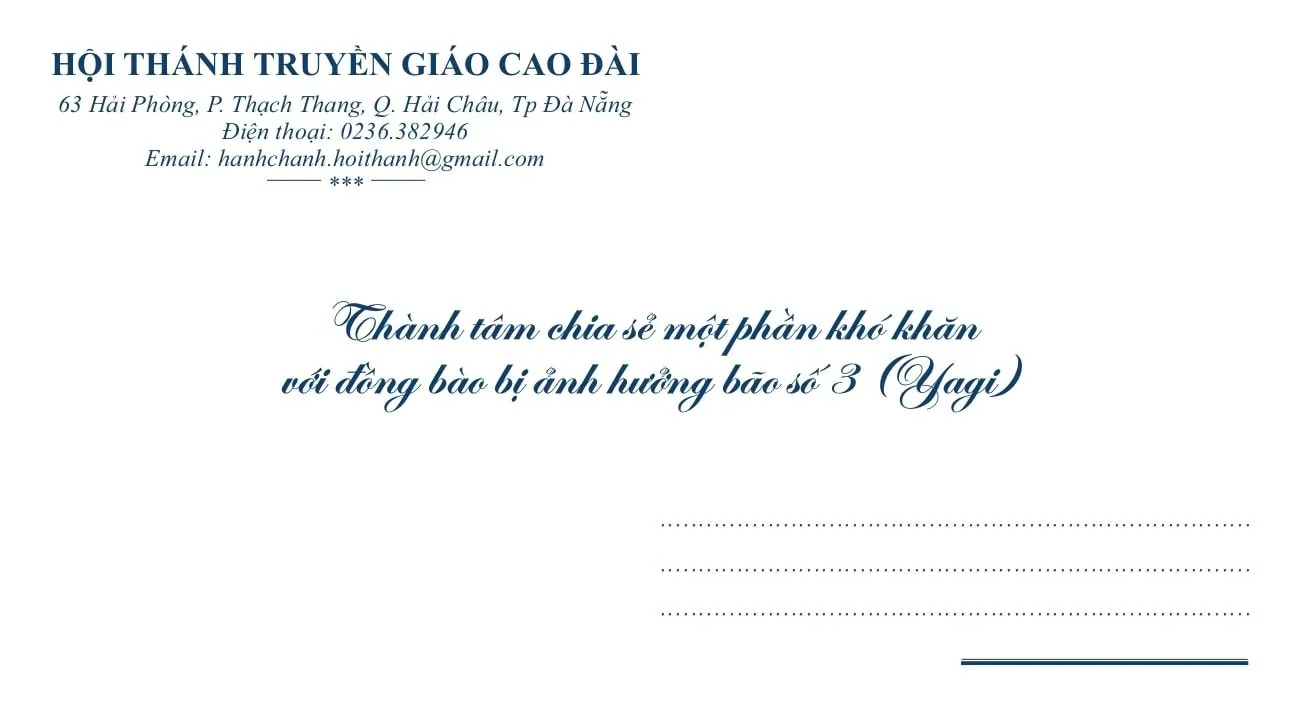 Hội Thánh Truyền Giáo Cao Đài thực hiện chuyến thiện nguyện hỗ trợ đồng bào miền Bắc bị bão lũ. – ảnh 7