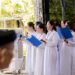 Hình ảnh: Hạnh đường Hưng Đức – hệ Phổ thông – khóa 3 tổ chức lễ khai giảng năm thứ 3