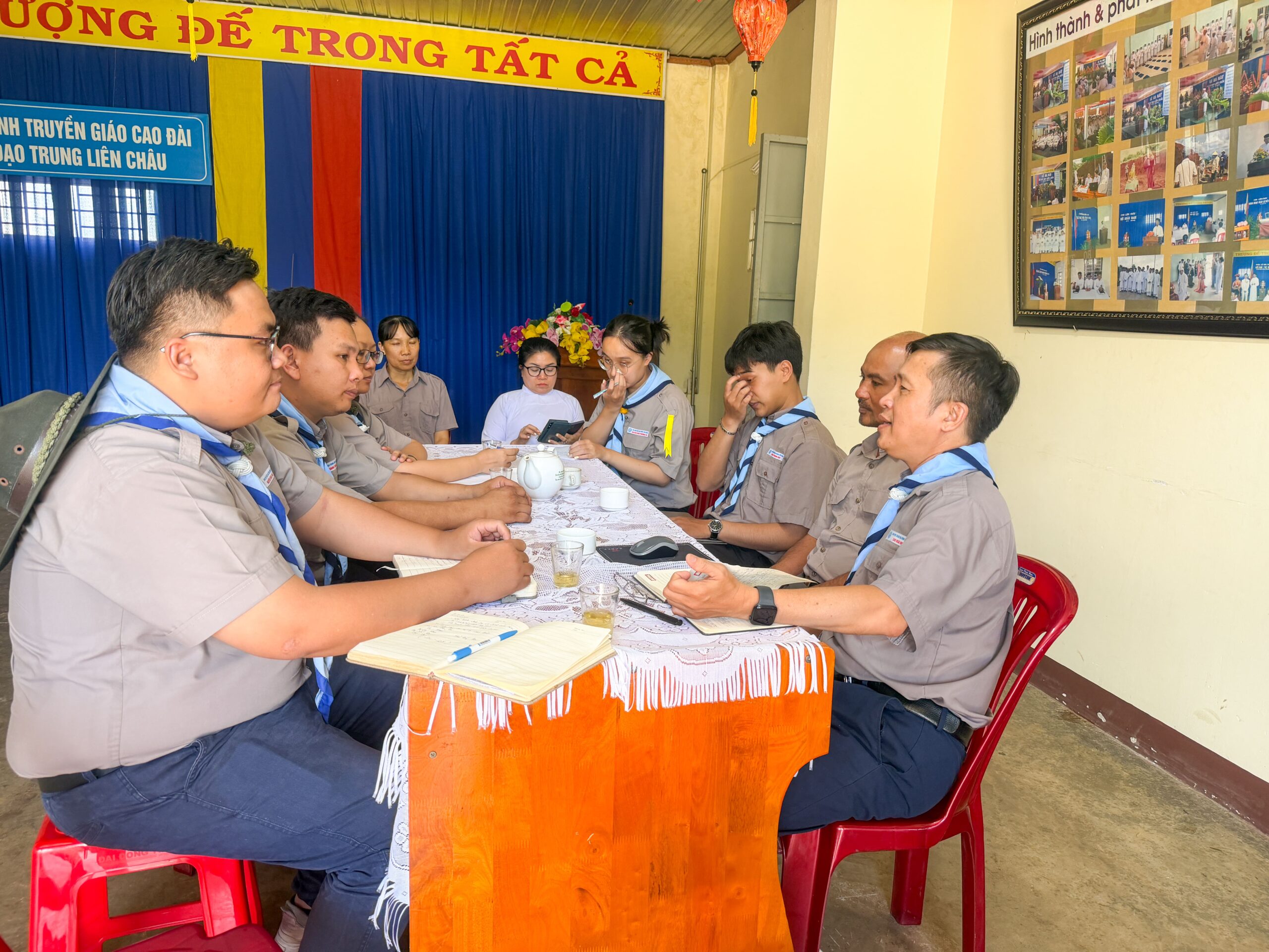Ban Phụ trách thăm gặp và trao đổi sinh hoạt tu học Gia đình Hưng Đạo tại các Họ đạo Trung Liên Châu, Trung Dương, Trung Chính, Trung Hiệp và Trung Thọ – ảnh 9